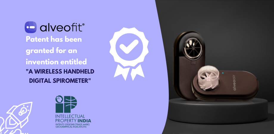 Patented Gold Standard Handheld Digital Spirometer Alveofit