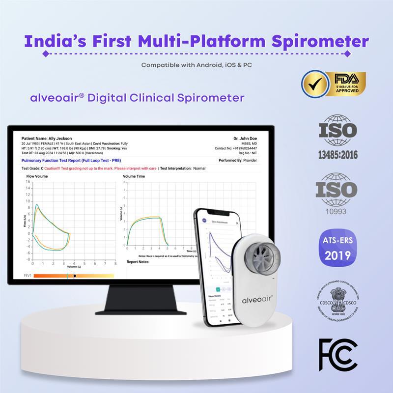 Amazon_alveoair.2 alveoair® digital clinical spirometer